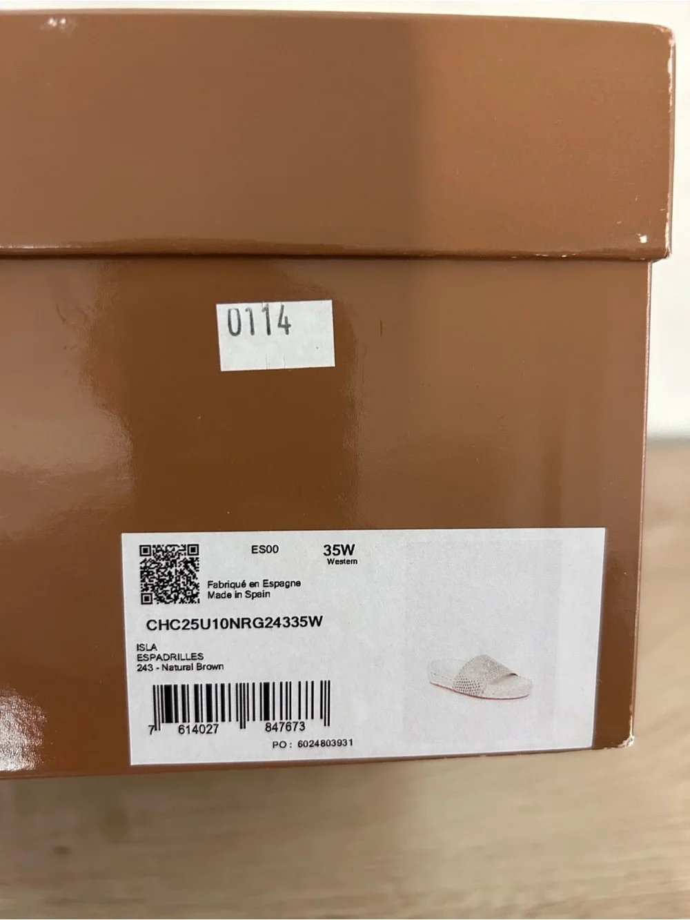 NIB Chloé Women's Isla Espadrille Slide Sandals in Neutral, Size 35, $850 Retail